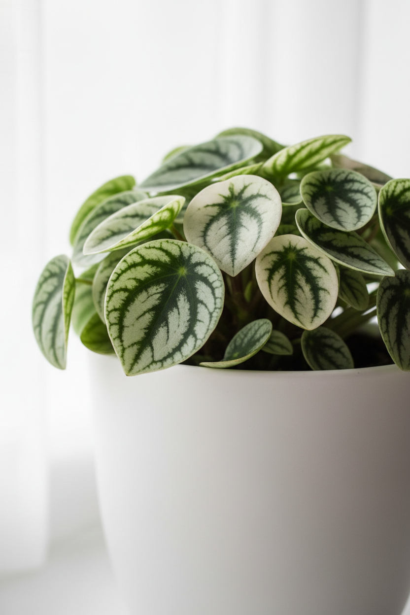Peperomia 'Watermelon Variegated'