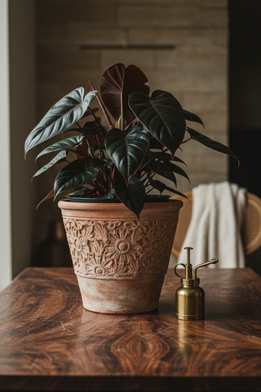 Philodendron 'Black Cardinal' - 4" Pot